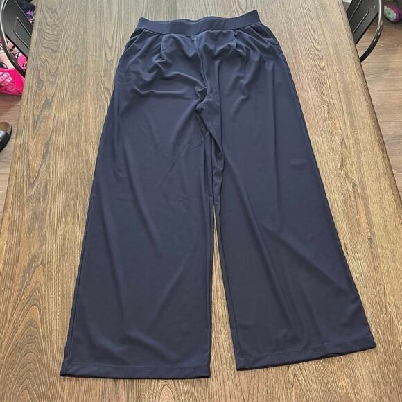 HALARA Pants - Halara Womens High Waisted Wide Leg Pants Stretch Pull-On Pockets Blue Size L